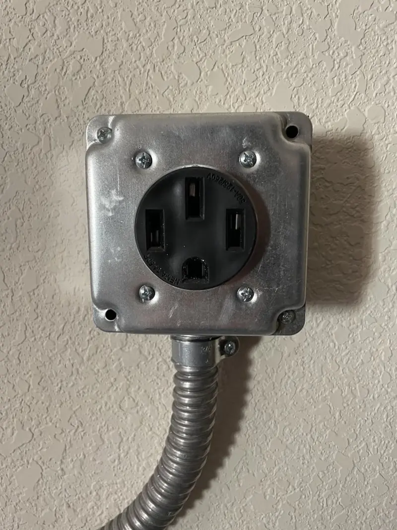 NEMA 14-50 outlet installed for Electrical Panel Upgrade in Breckenridge